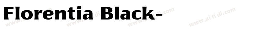 Florentia Black字体转换